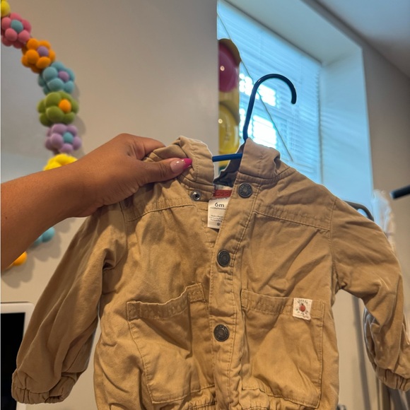 Carter's Beige Baby Jacket with Snap Buttons - Picture 1 of 5